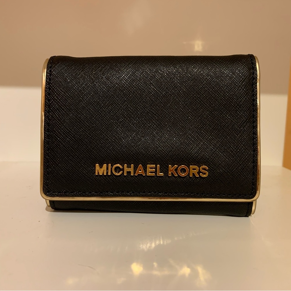 michael kors black wallet